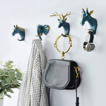 Load image into Gallery viewer, Hook Home Decoration Hanging Key Hook Wall Coat Hook Multifunctional Animal Free Punch Hook Head Coat Hook