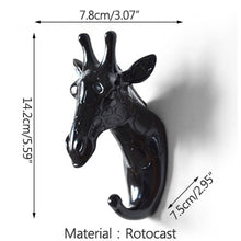 Load image into Gallery viewer, Hook Home Decoration Hanging Key Hook Wall Coat Hook Multifunctional Animal Free Punch Hook Head Coat Hook