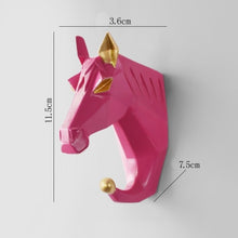 Load image into Gallery viewer, Hook Home Decoration Hanging Key Hook Wall Coat Hook Multifunctional Animal Free Punch Hook Head Coat Hook