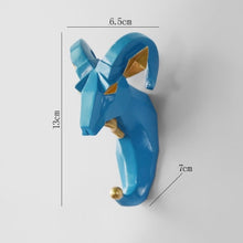 Load image into Gallery viewer, Hook Home Decoration Hanging Key Hook Wall Coat Hook Multifunctional Animal Free Punch Hook Head Coat Hook