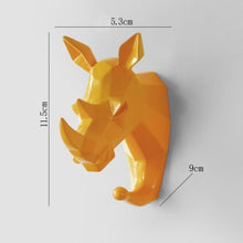 Load image into Gallery viewer, Hook Home Decoration Hanging Key Hook Wall Coat Hook Multifunctional Animal Free Punch Hook Head Coat Hook
