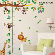 Load image into Gallery viewer, Height Stickers Removable Wall Stickers Cartoon Child Height Measure Wall Decoration Stickers Growth Chart Kid Bedroom Decor
