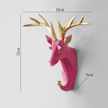 Load image into Gallery viewer, Hook  Home Decoration Hanging Key Hook  Wall Coat Hook Multifunctional Animal Free Punch Hook Head Coat Hook
