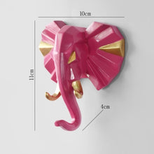 Load image into Gallery viewer, Hook  Home Decoration Hanging Key Hook  Wall Coat Hook Multifunctional Animal Free Punch Hook Head Coat Hook
