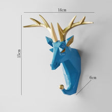 Load image into Gallery viewer, Hook  Home Decoration Hanging Key Hook  Wall Coat Hook Multifunctional Animal Free Punch Hook Head Coat Hook

