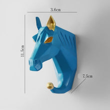 Load image into Gallery viewer, Hook  Home Decoration Hanging Key Hook  Wall Coat Hook Multifunctional Animal Free Punch Hook Head Coat Hook
