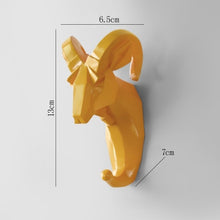 Load image into Gallery viewer, Hook  Home Decoration Hanging Key Hook  Wall Coat Hook Multifunctional Animal Free Punch Hook Head Coat Hook

