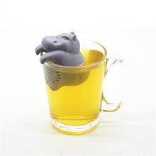 Load image into Gallery viewer, 1Pcs Silicone Hippo Shaped Tea Infuser Reusable  Strainer Coffee Herb Filter For Home Loose Leaf Diffuser Accessories
