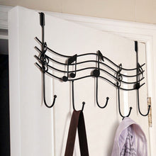 Load image into Gallery viewer, Door Back Metal Notes Wall Hooks Kitchen Bathroom Organizer Hanger Hooks With 5 Hook
