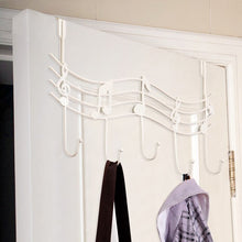 Load image into Gallery viewer, Door Back Metal Notes Wall Hooks Kitchen Bathroom Organizer Hanger Hooks With 5 Hook
