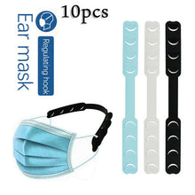 Load image into Gallery viewer, 10Pcs Adjustable Ear Grips Strap Holder Extension Hook Mask Ear Protector Anti-tightening For Wearing Masks DIY Handmade Crafts

