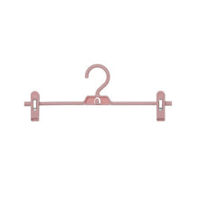 Load image into Gallery viewer, 10PCS Trouser Pants Skirt Hangers Antiskid Drying Rack With 2 Clips Home Storage Clothes Hangers Plastic Pants Clip Hangers Hot

