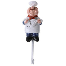 Load image into Gallery viewer, 1pcs Cartoon Chef Shaped Hook Self Adhesive Key Holder Wall Door Clothes Coat Hat Hanger Kitchen For Bathroom Towel Hooks Hanger
