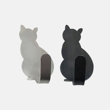 Load image into Gallery viewer, 2pcs Self Adhesive Hooks Cat Pattern Storage Holder Clothes Towel For Bathroom Kitchen Hanger Stick on Wall Hanging Door Racks
