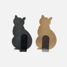 Load image into Gallery viewer, 2pcs Self Adhesive Hooks Cat Pattern Storage Holder Clothes Towel For Bathroom Kitchen Hanger Stick on Wall Hanging Door Racks
